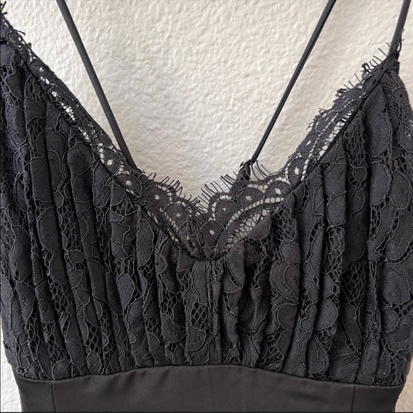 Majorelle Nadia Gown Lace Bodice Slit Dress Sz XXS - Picture 13 of 15